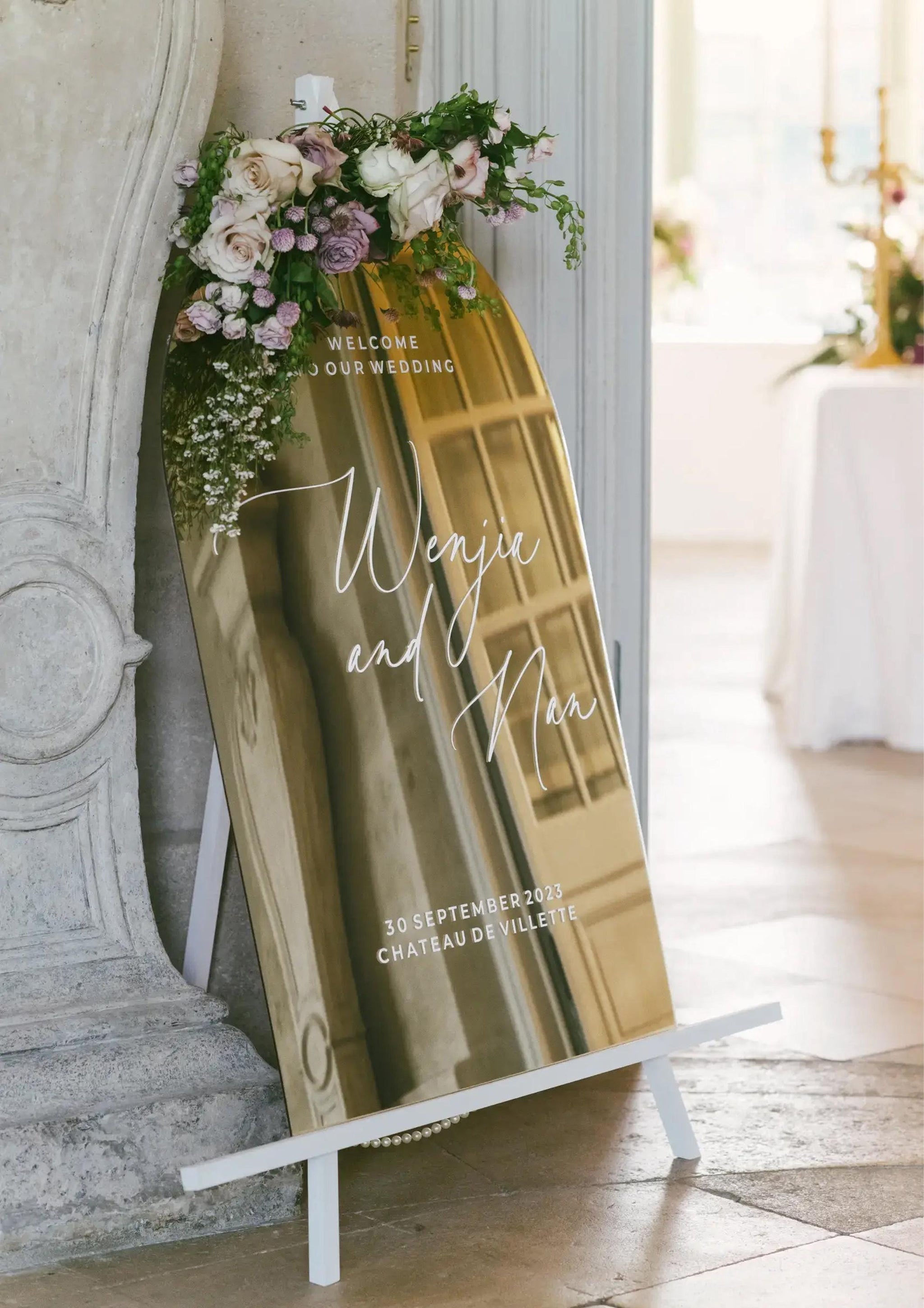 Modern Acrylic Wedding Welcome Signs